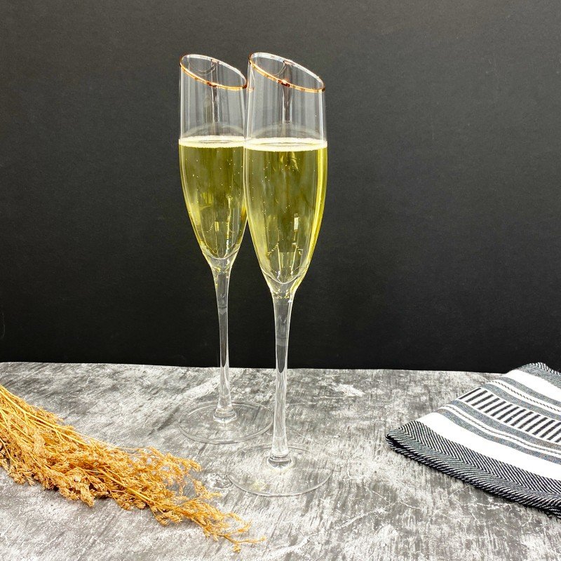 Manhattan Elegance Stemmed Champagne Flutes