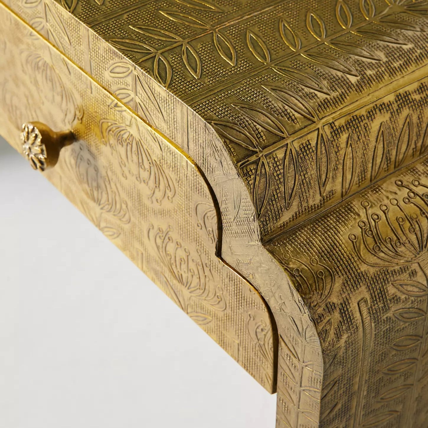 Moroccan Etched Brass Apple with Lid