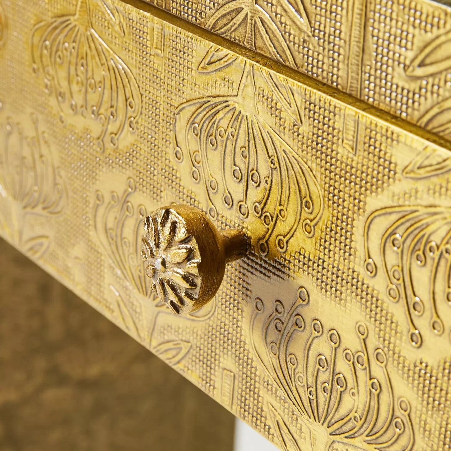 Moroccan Etched Brass Apple with Lid