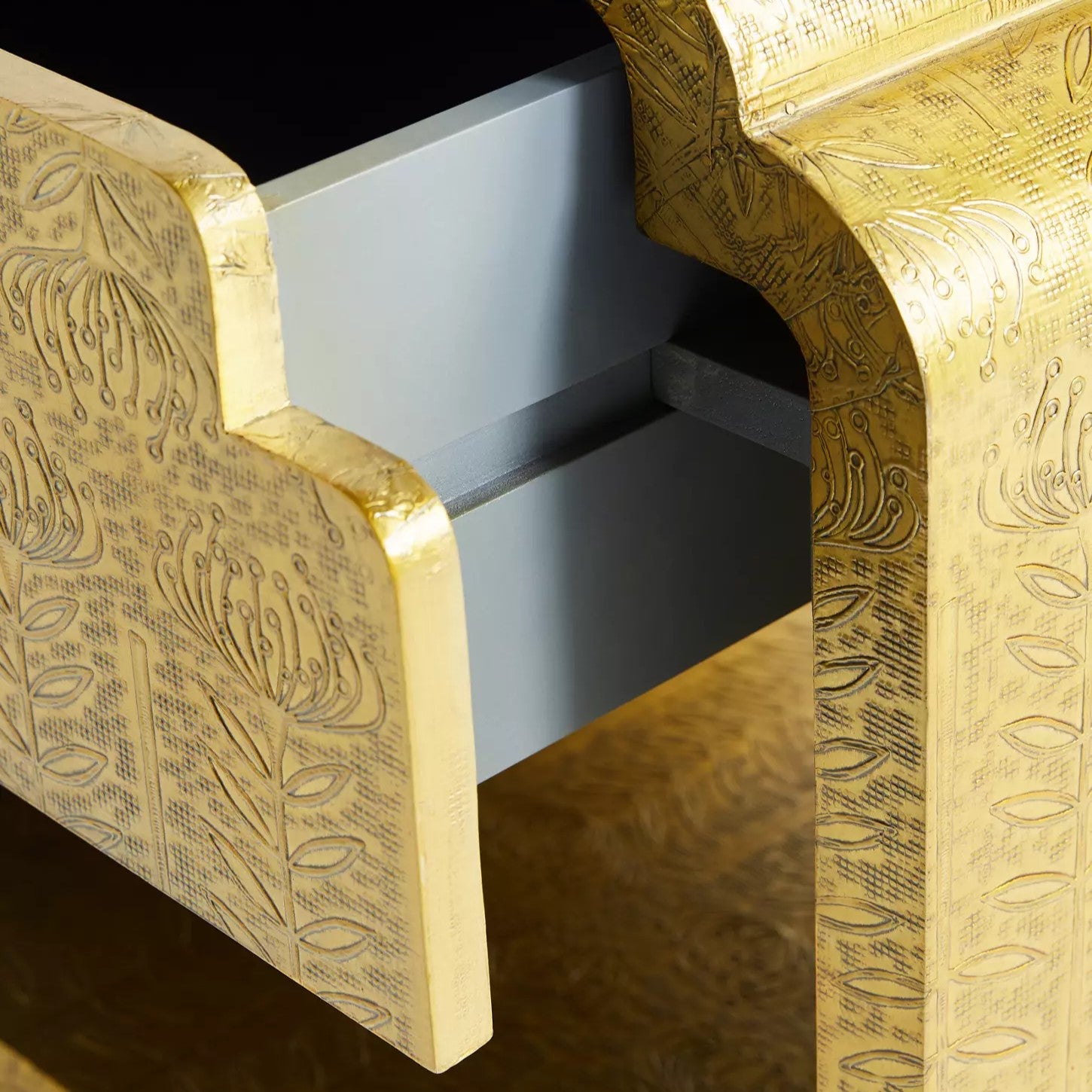 Embossed Metal Console