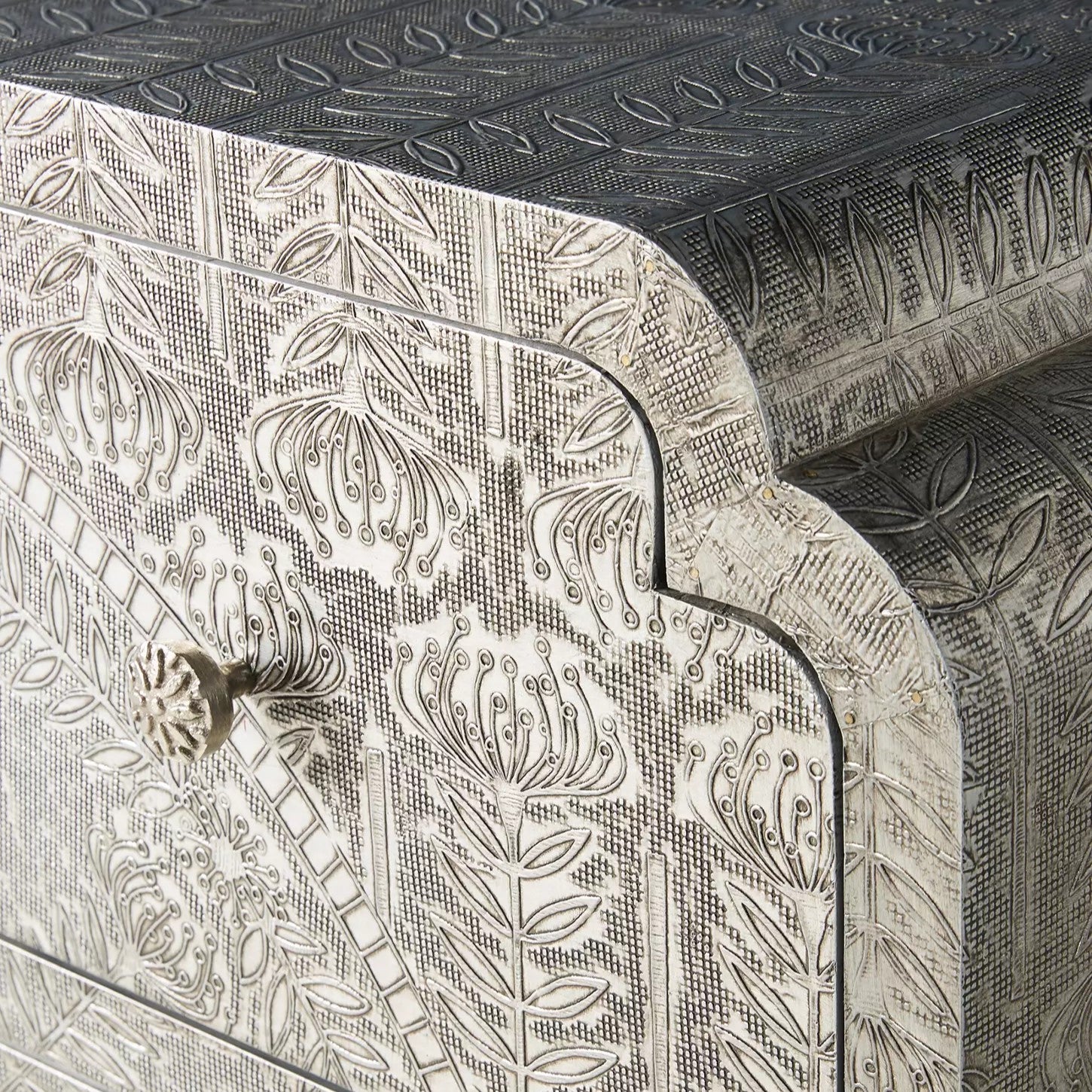 Embossed Metal Console