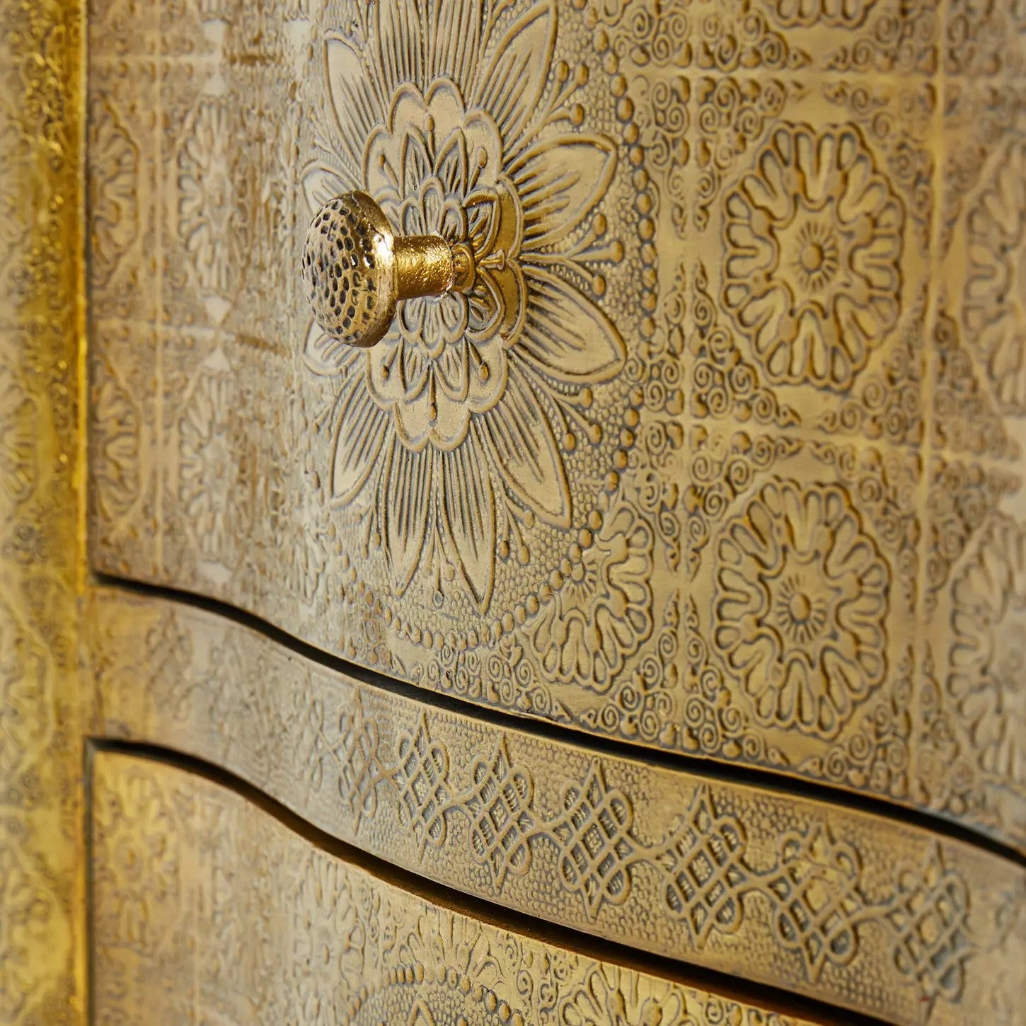 Casa Pressed Metal 5 Drawer Tallboy