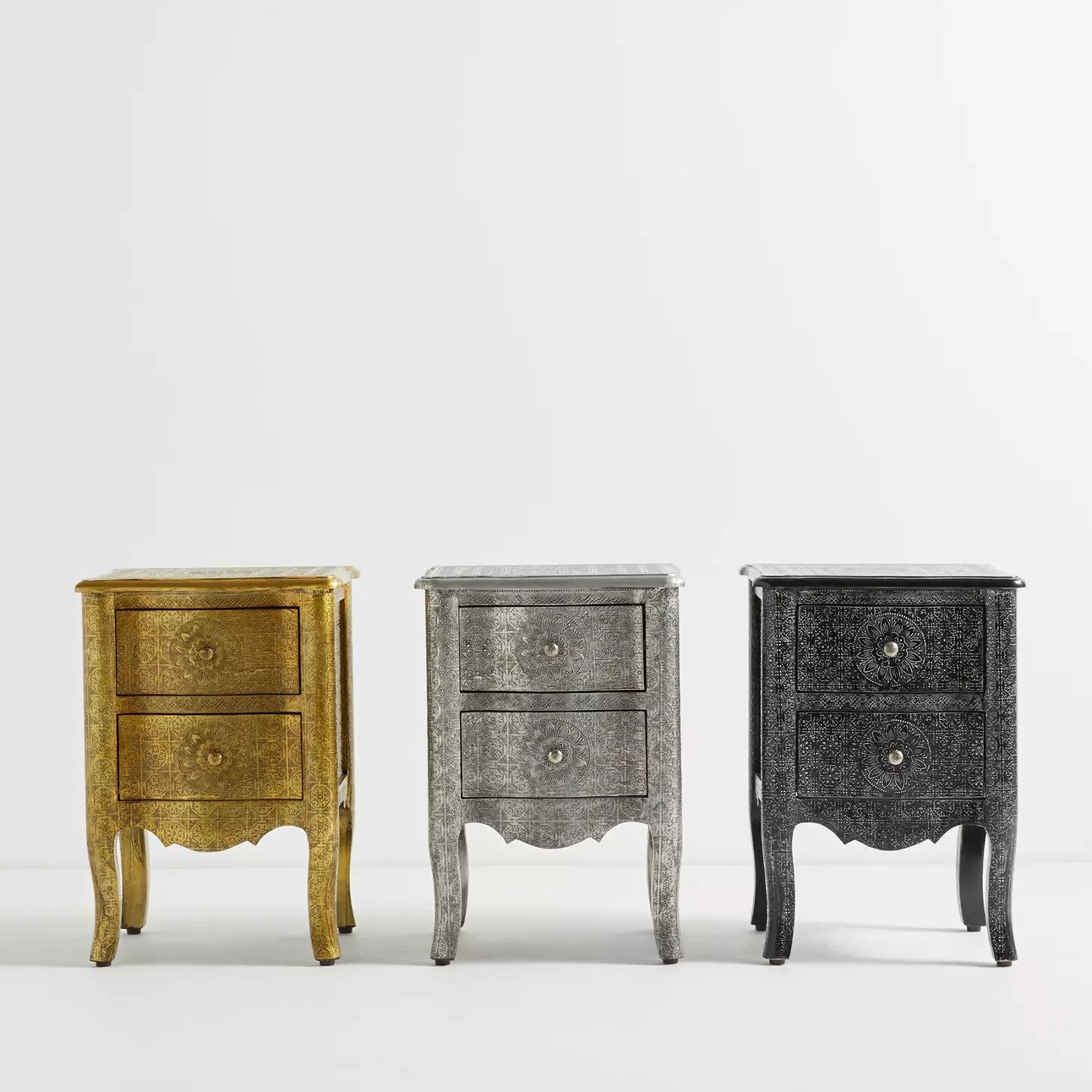 Casa Pressed Metal 5 Drawer Tallboy