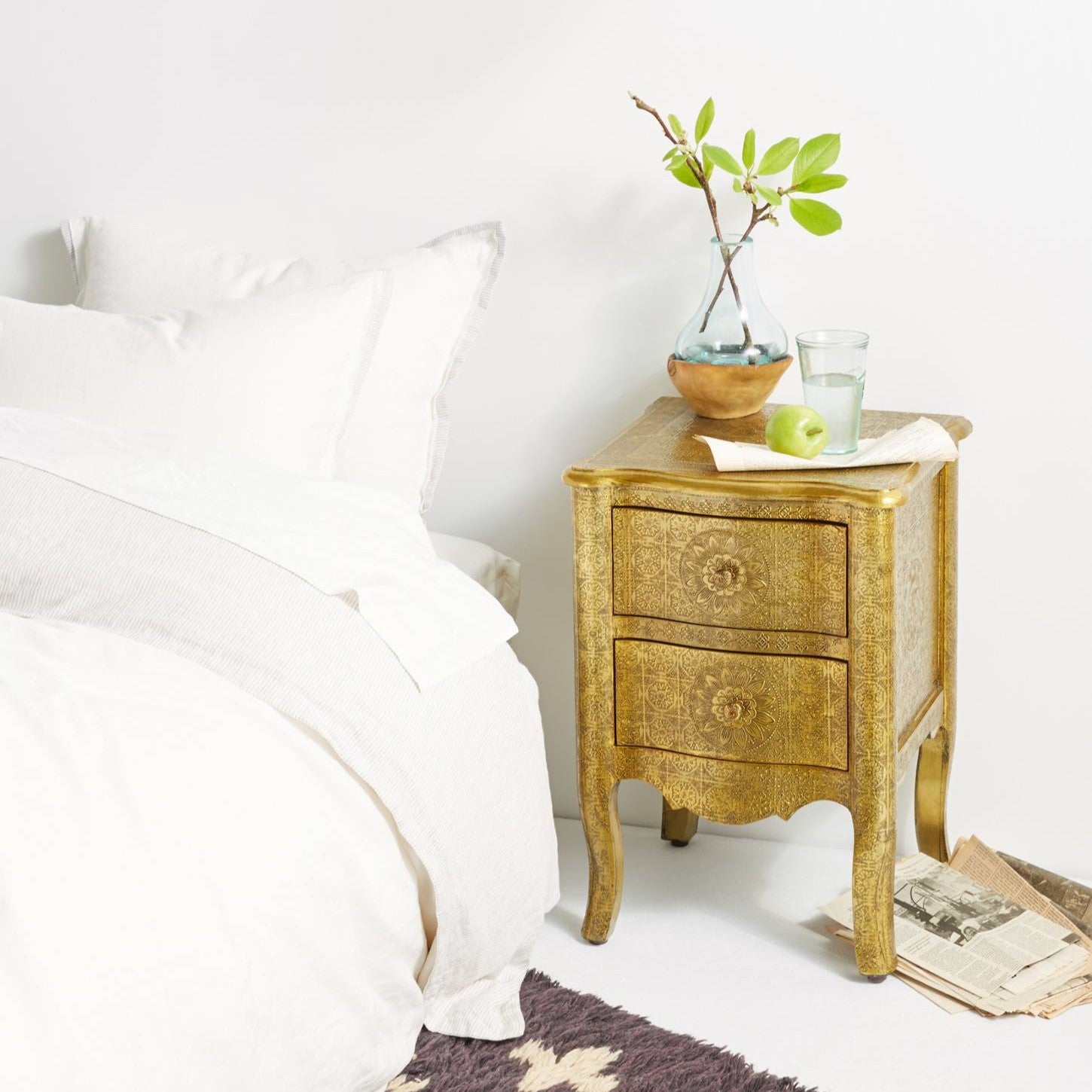 Casa Pressed Metal 5 Drawer Tallboy