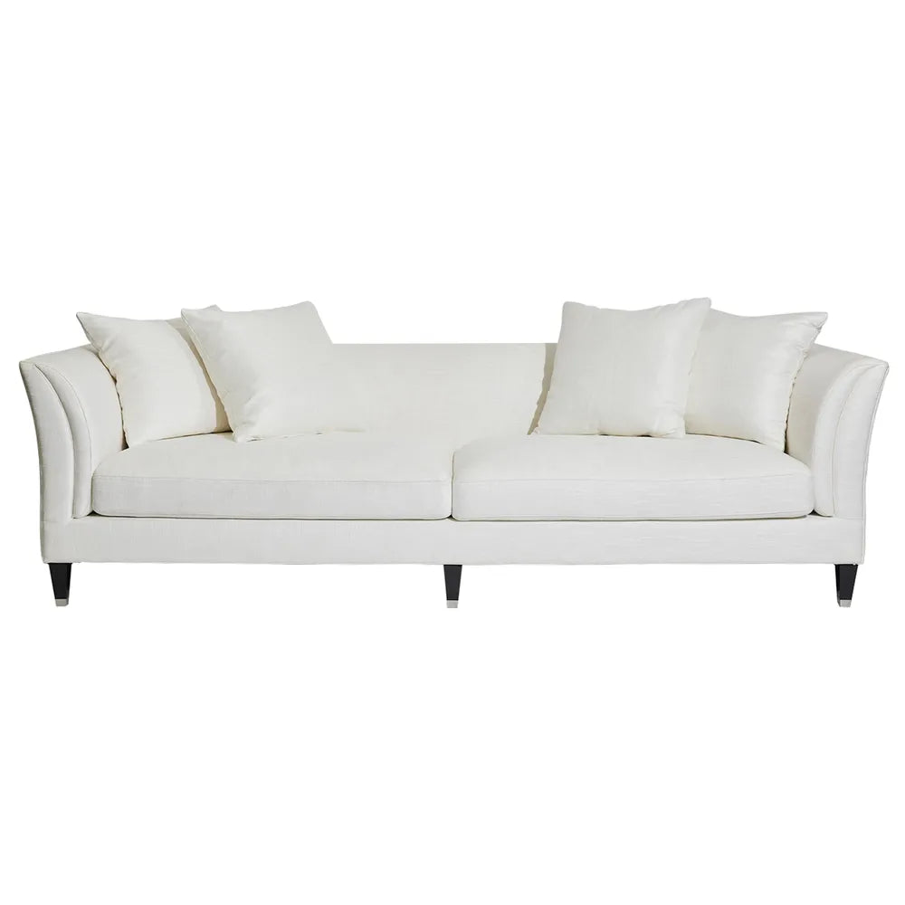 Tailor Three Seater Sofa in Ivory Linen