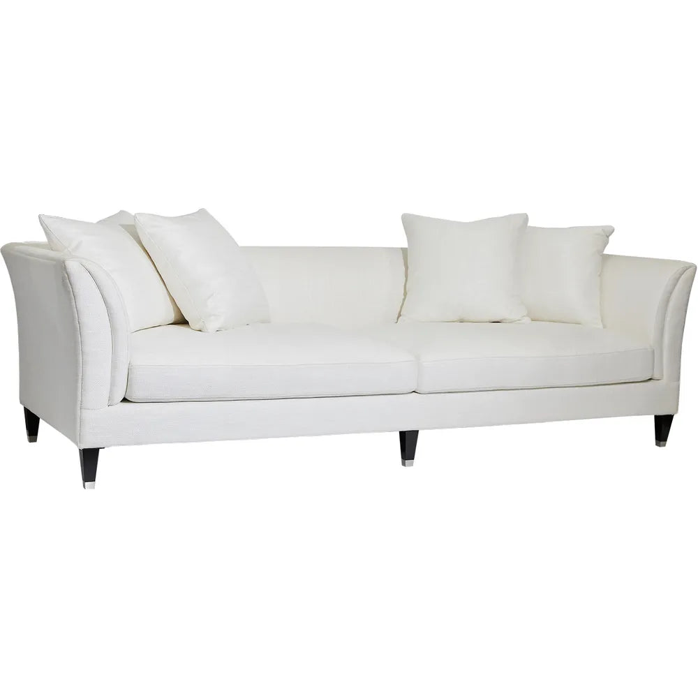Tailor Three Seater Sofa in Ivory Linen