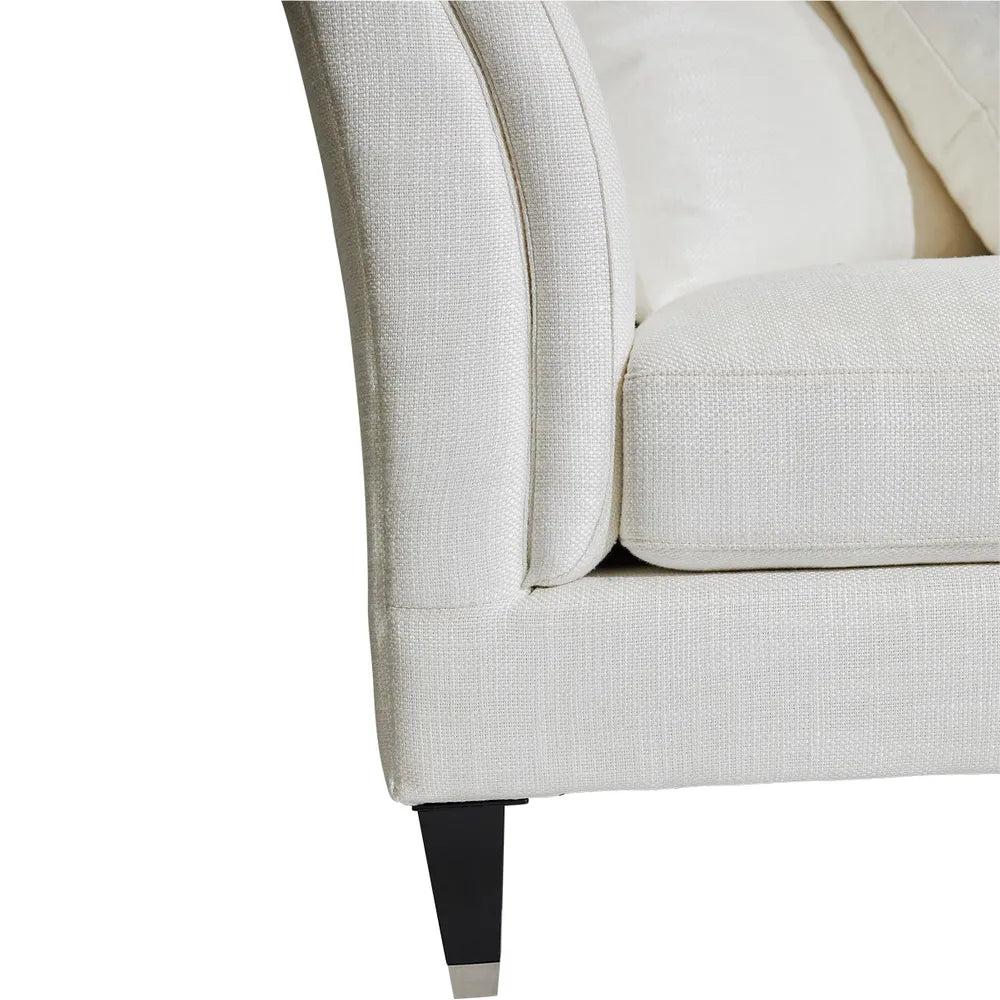 Tailor Three Seater Sofa in Ivory Linen