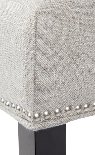 Bentley Dining Arm Chair in Grey Linen