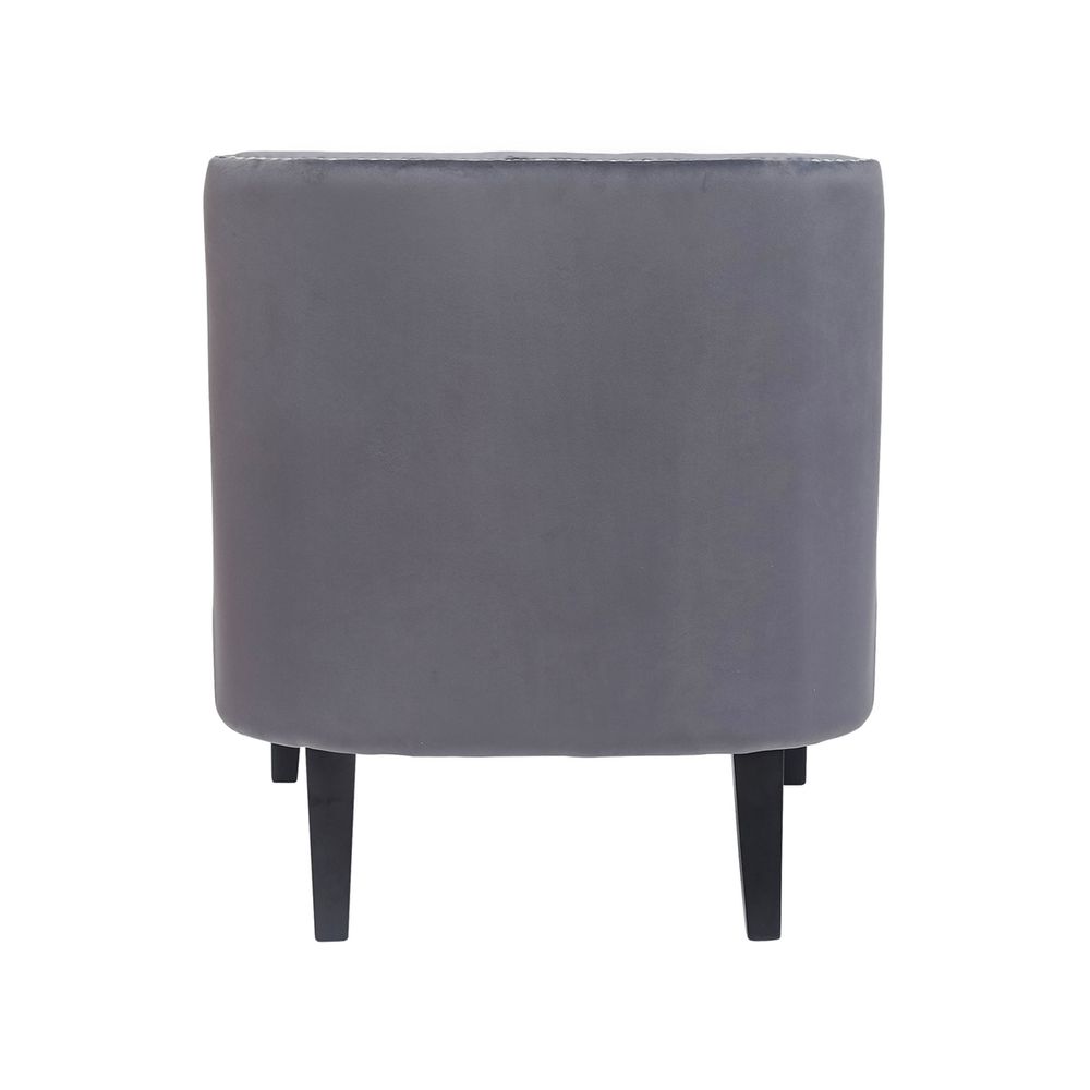 Skyler Tufted Occasional Chair in Grey - Excess Stock