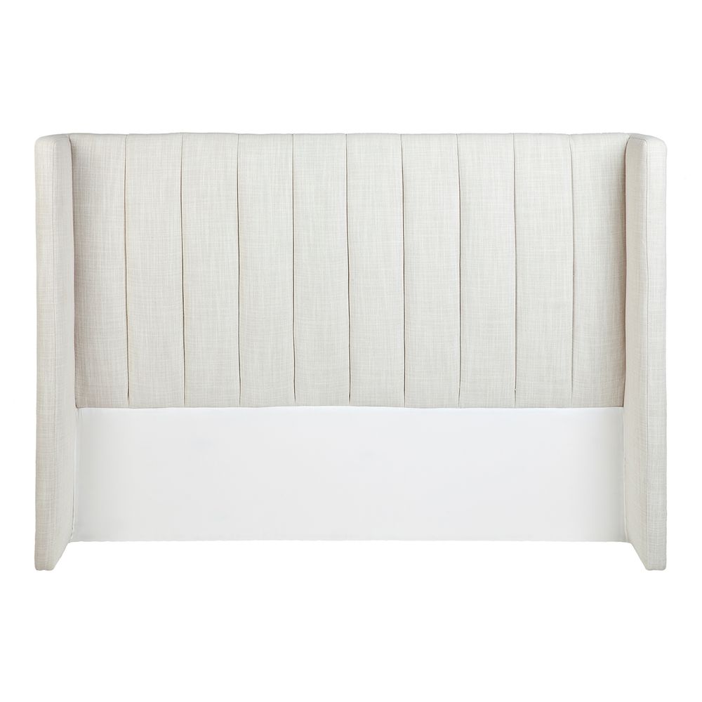 Central Park Bedhead In Natural Linen