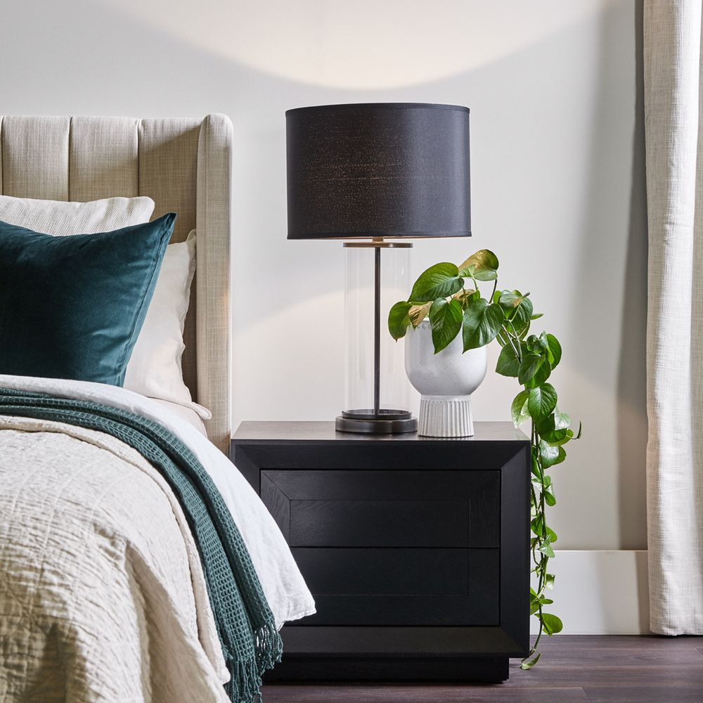 Balmain Oak Low Bedside Table