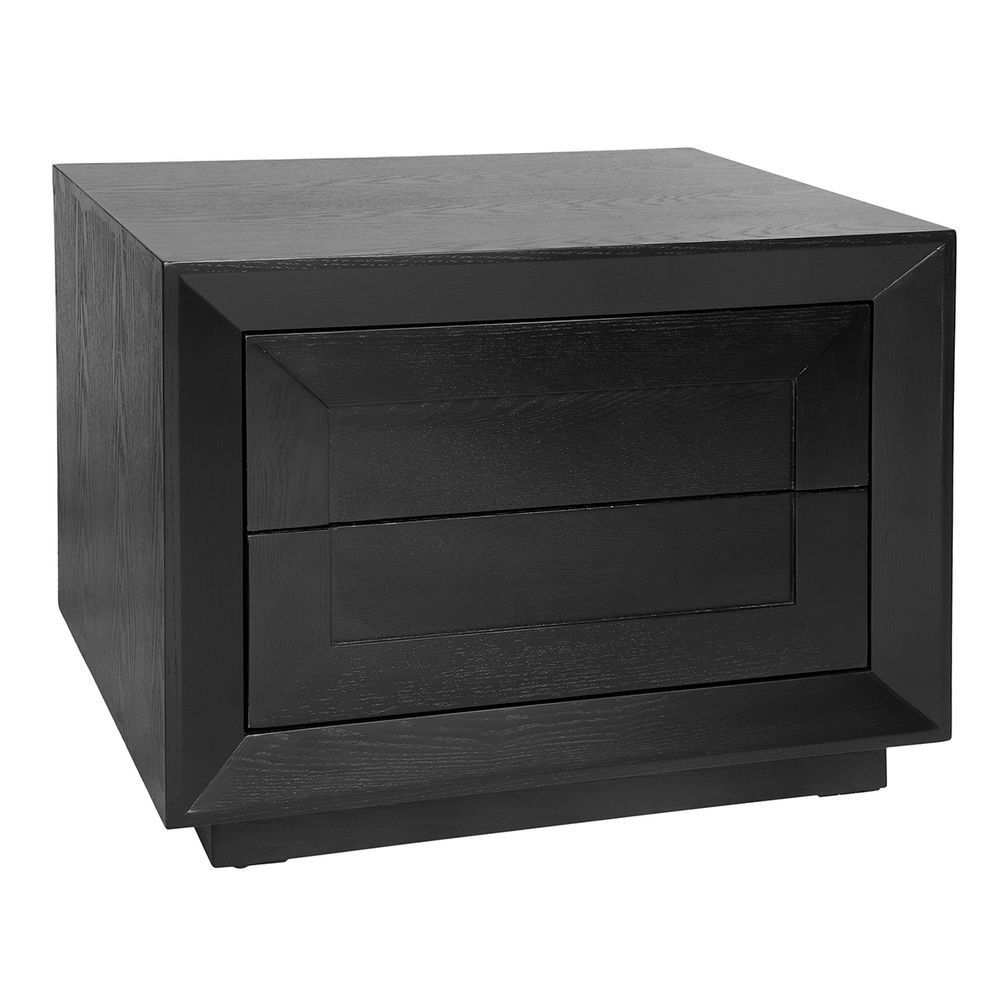 Balmain Oak Low Bedside Table