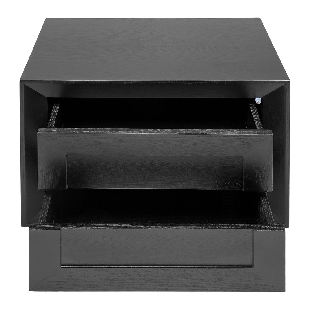 Balmain Oak Low Bedside Table