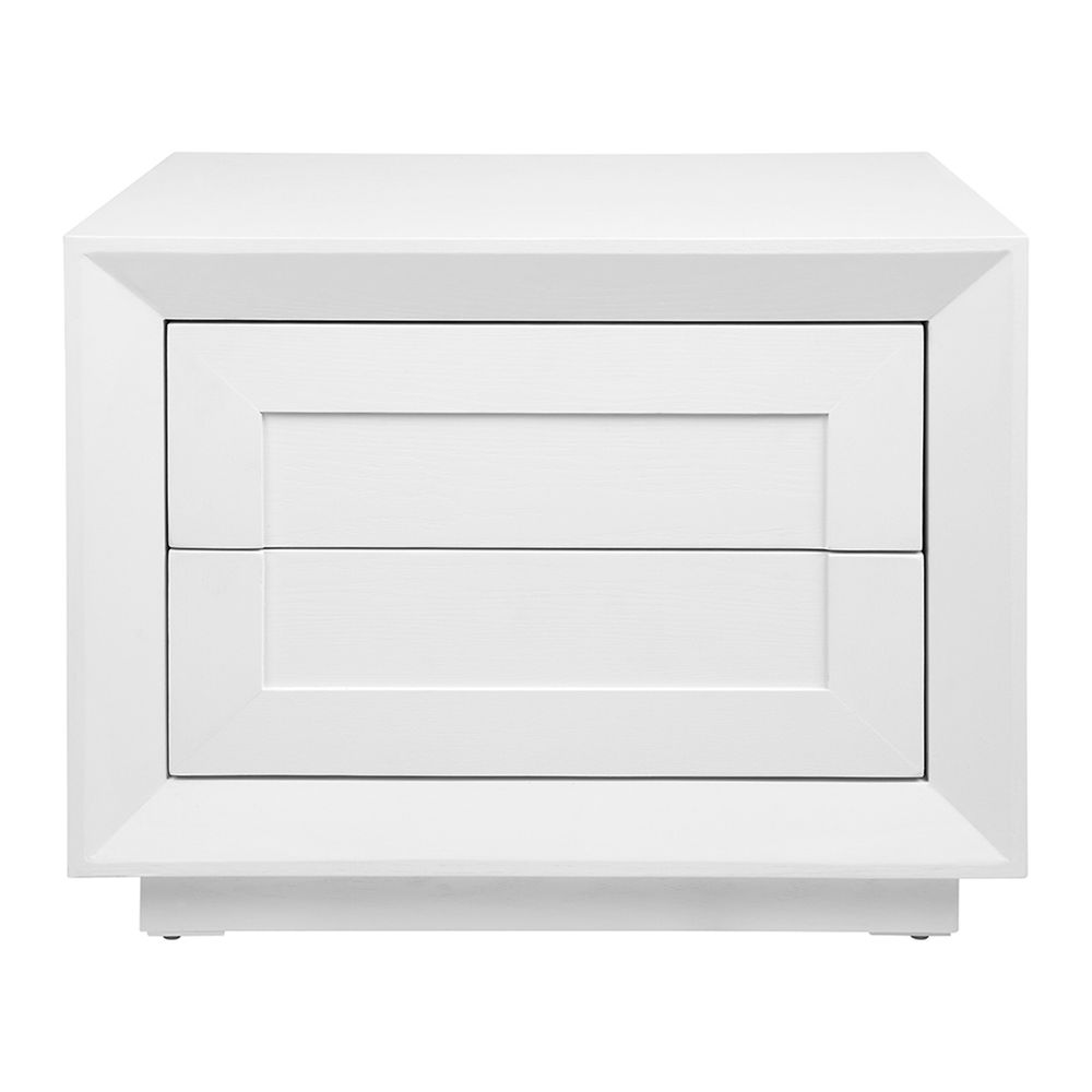 Balmain Oak Low Bedside Table