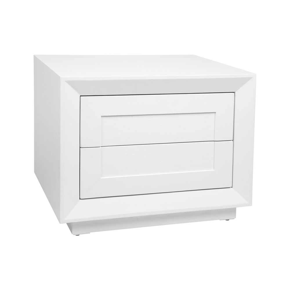 Balmain Oak Low Bedside Table