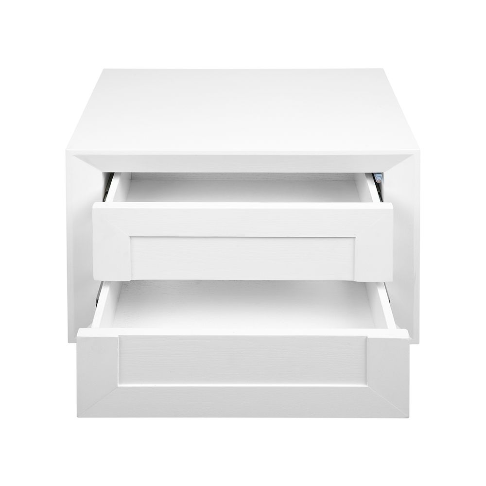 Balmain Oak Low Bedside Table