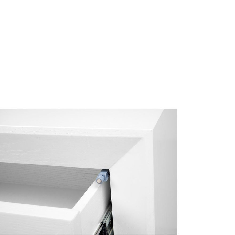 Balmain Oak Low Bedside Table