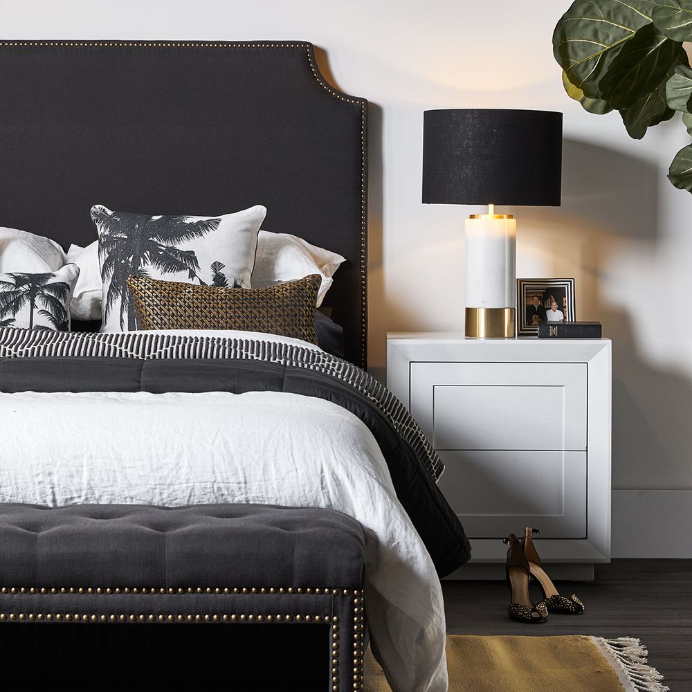 Balmain Oak Tall Bedside Table