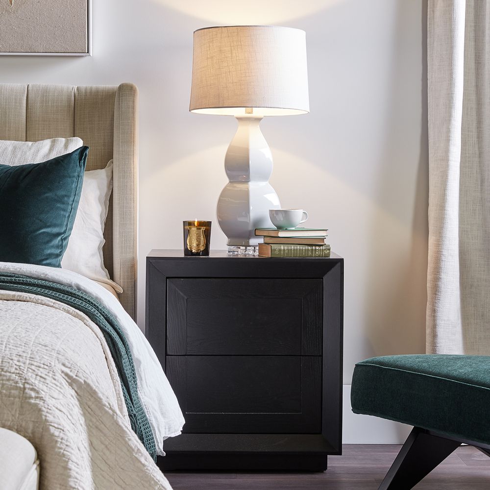 Balmain Oak Tall Bedside Table