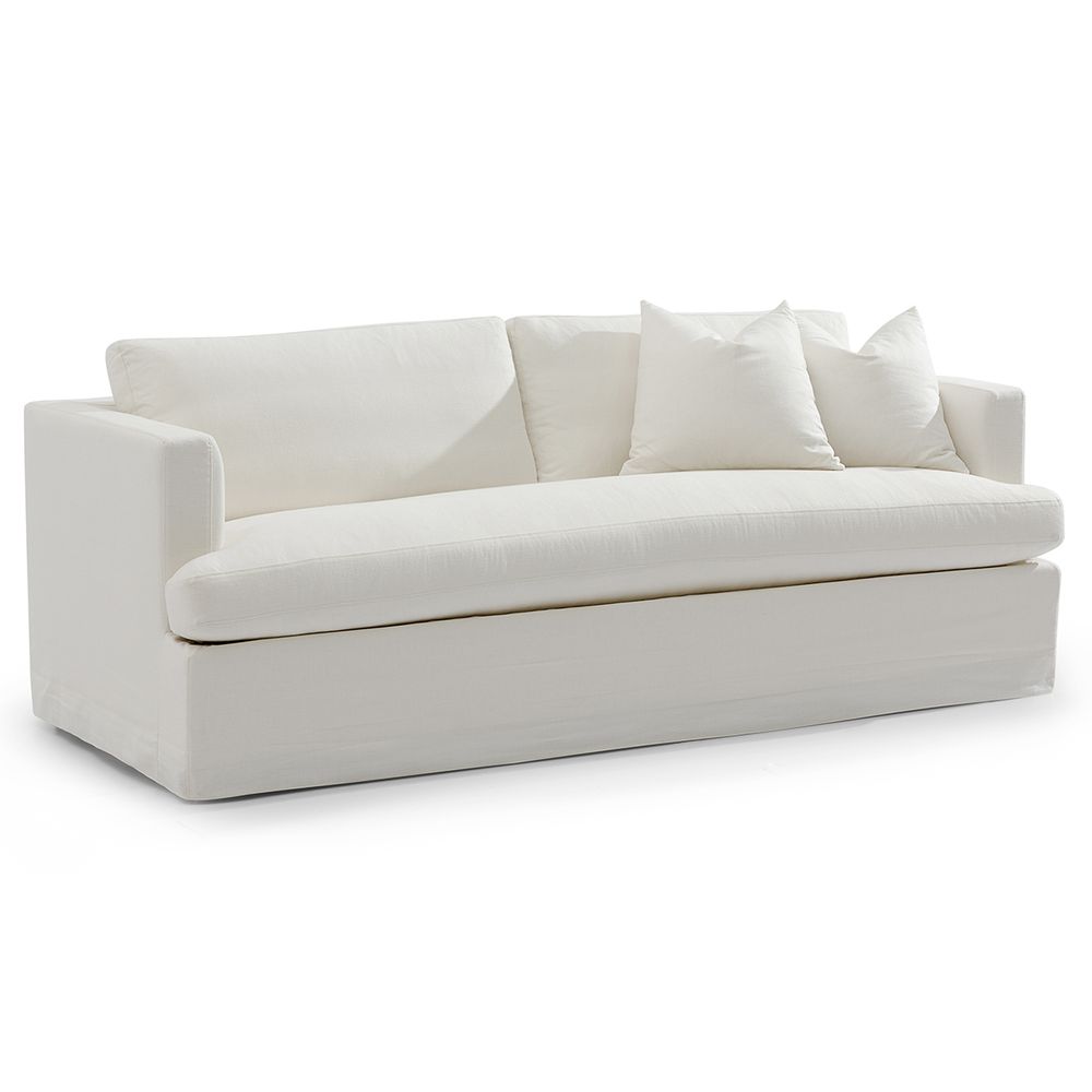 Birkshire Slip Cover 3 Seater Sofa in White