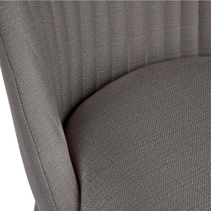 Dante Panelled Dining Chair in Charcoal - Set of Two