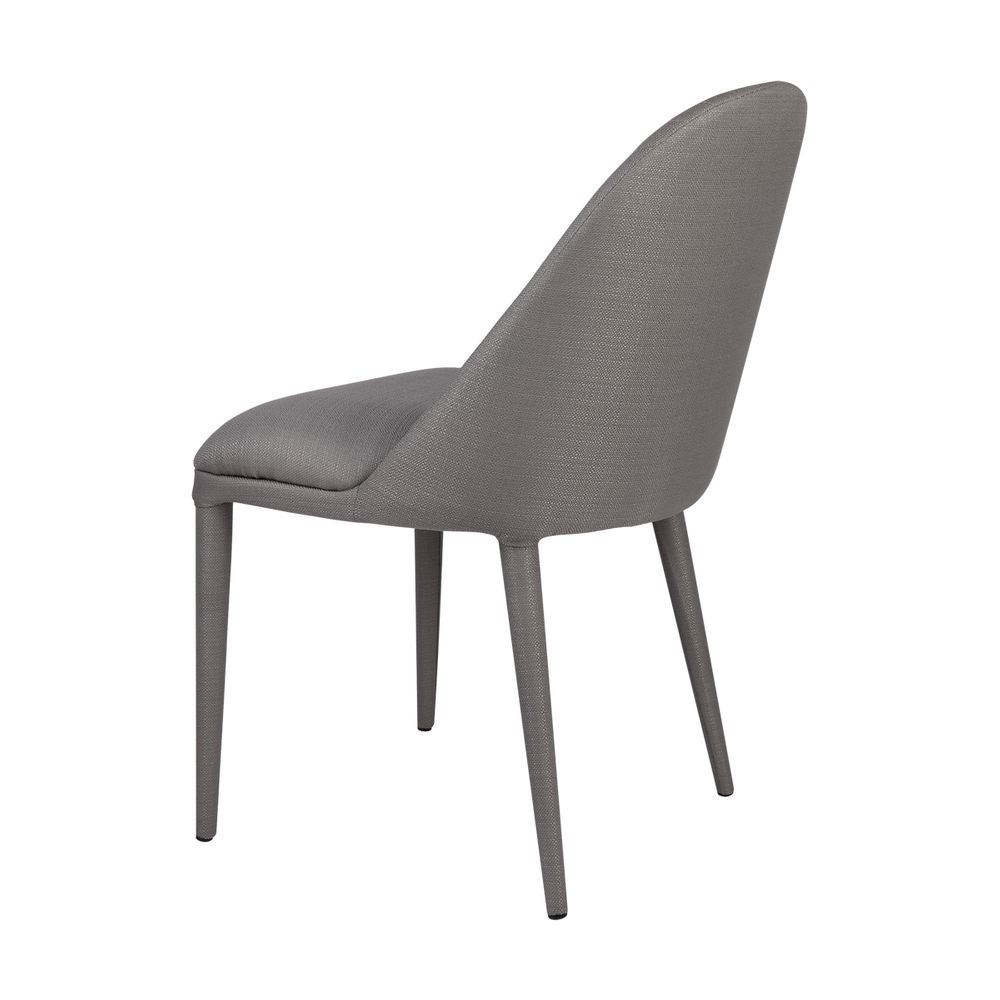 Dante Panelled Dining Chair in Charcoal - Set of Two