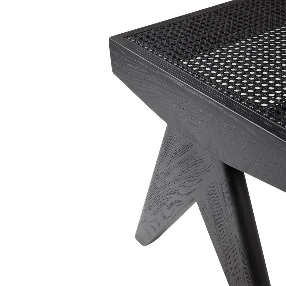 Cuban Rattan Bench Ottoman