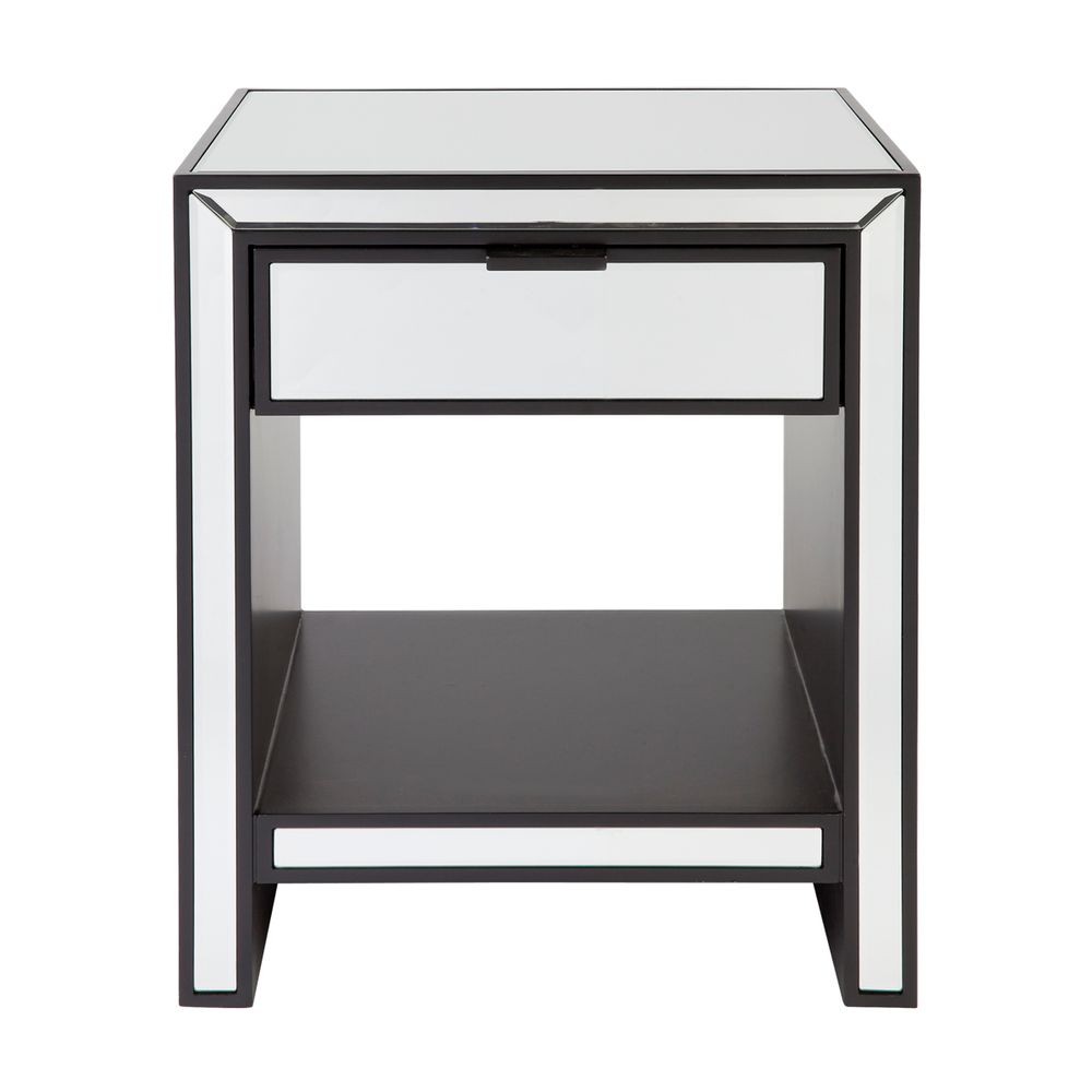 Sabrina Mirrored Bedside Table- Small