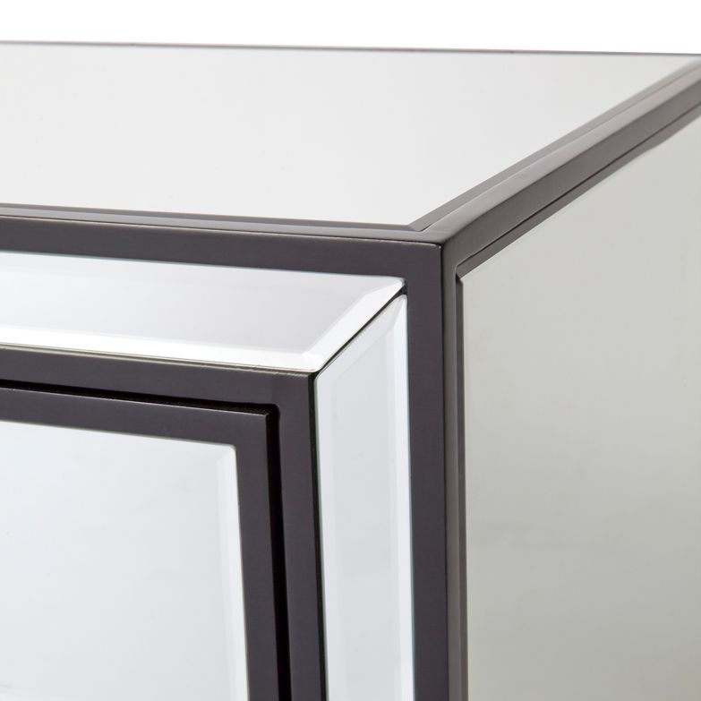Sabrina Mirrored Bedside Table- Small