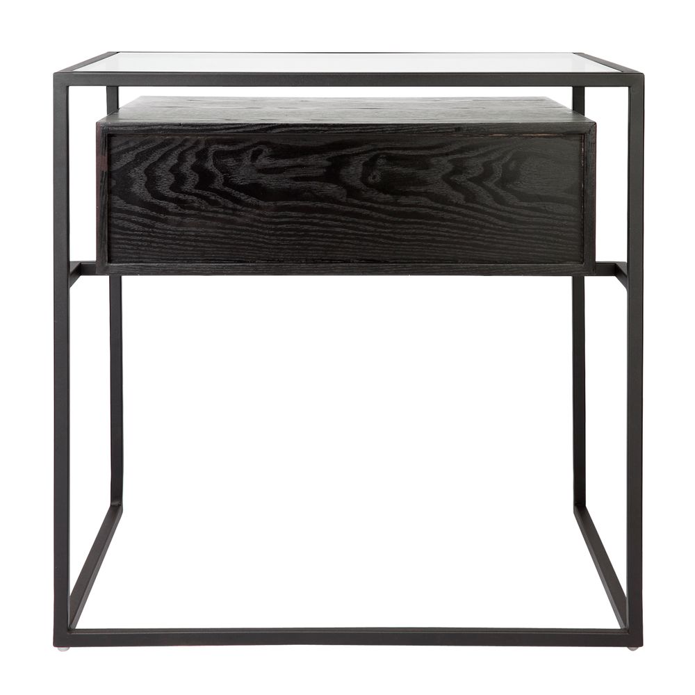 Vogue Small Bedside Table in Black