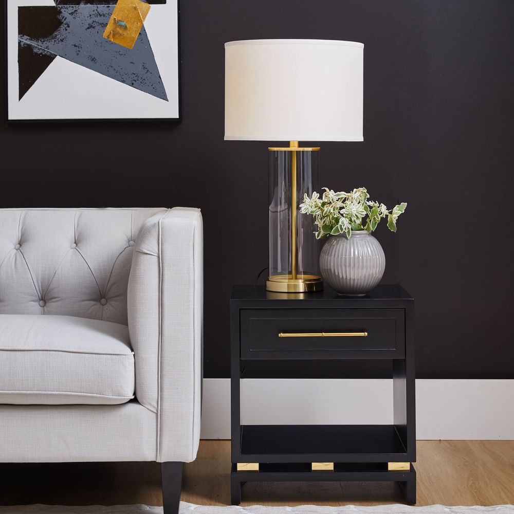Left Bank Table Lamp in Brass