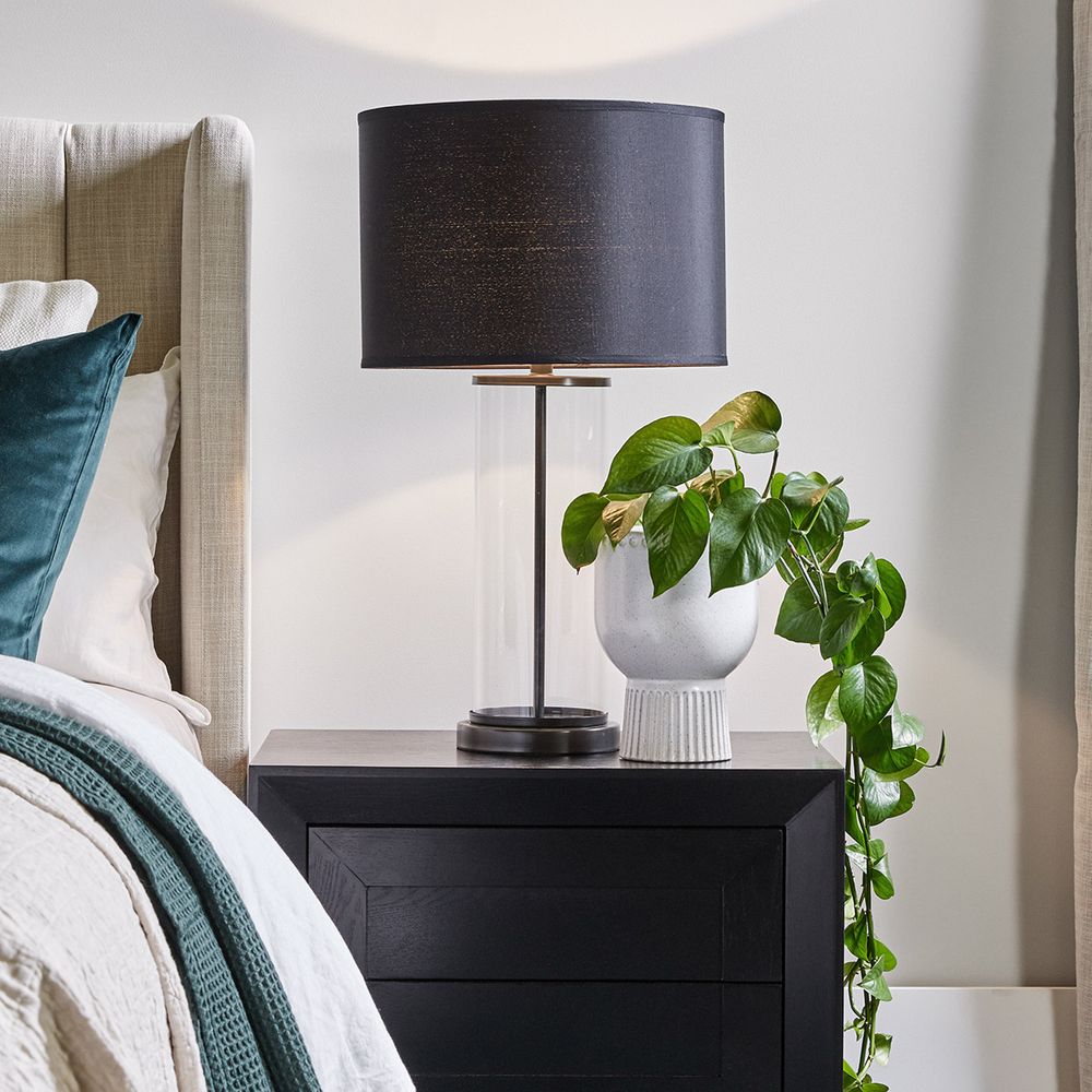 Left Bank Table Lamp in Black