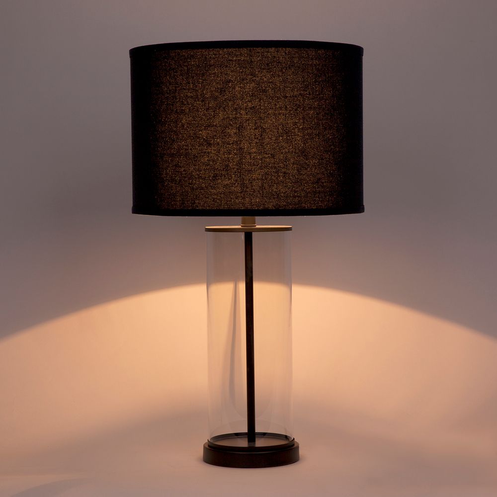 Left Bank Table Lamp in Black