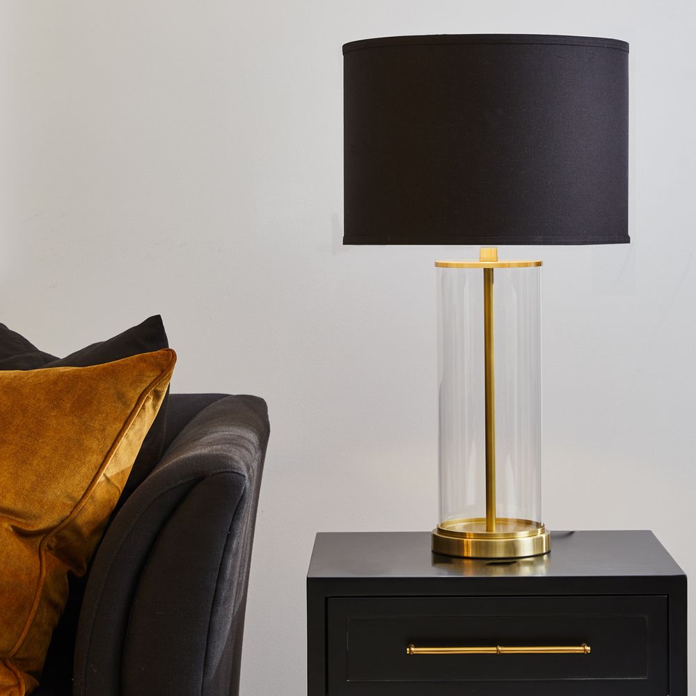 Left Bank Table Lamp in Brass