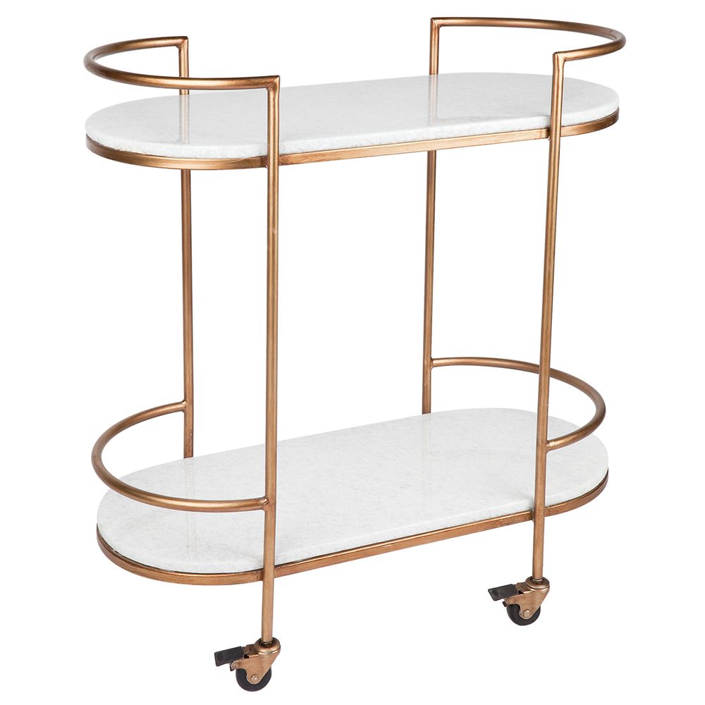 Southside Drinks Trolley in Gold