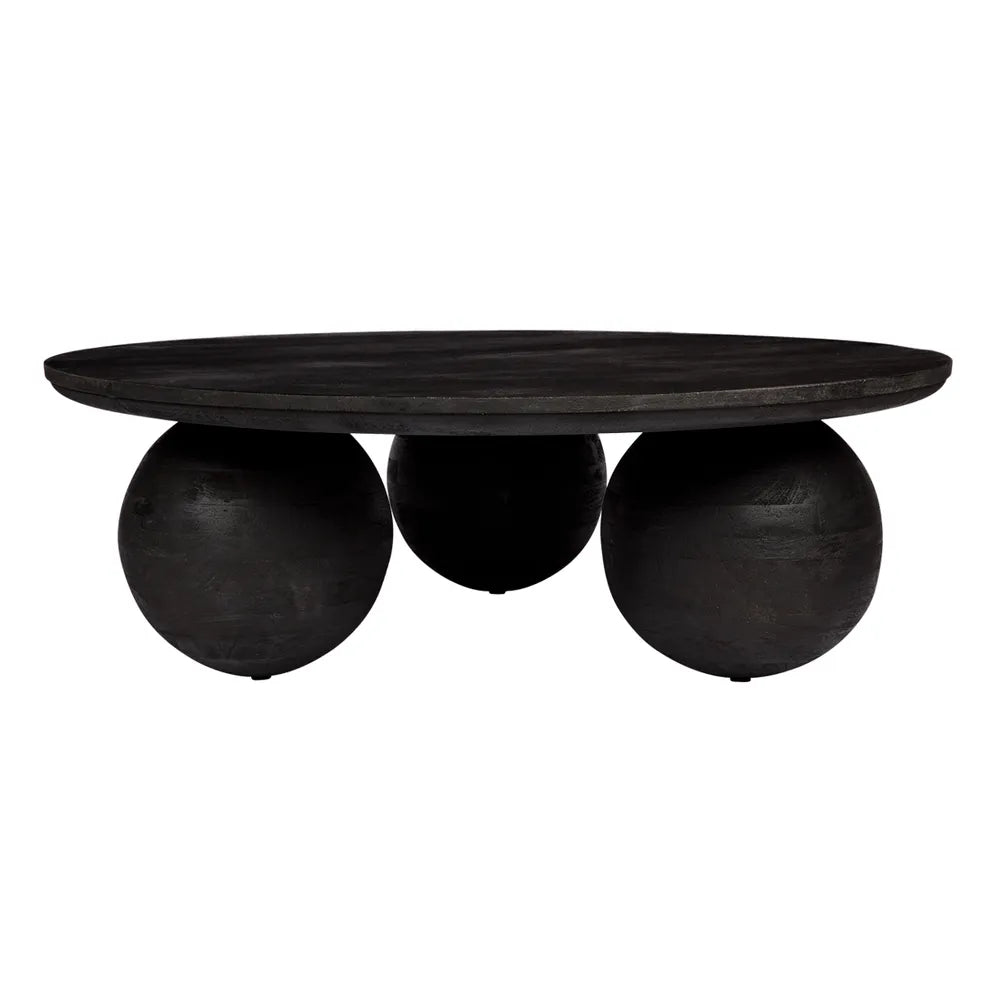 Zephyr Mango Wood Round Coffee Table