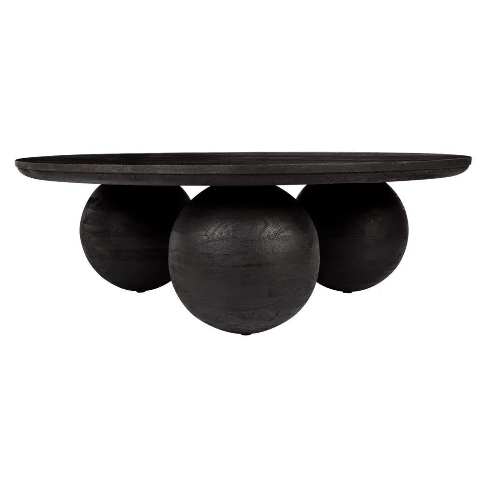Zephyr Mango Wood Round Coffee Table