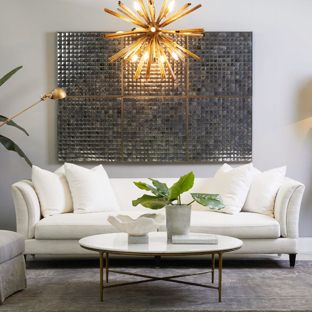 Heston Coffee Table in Brass