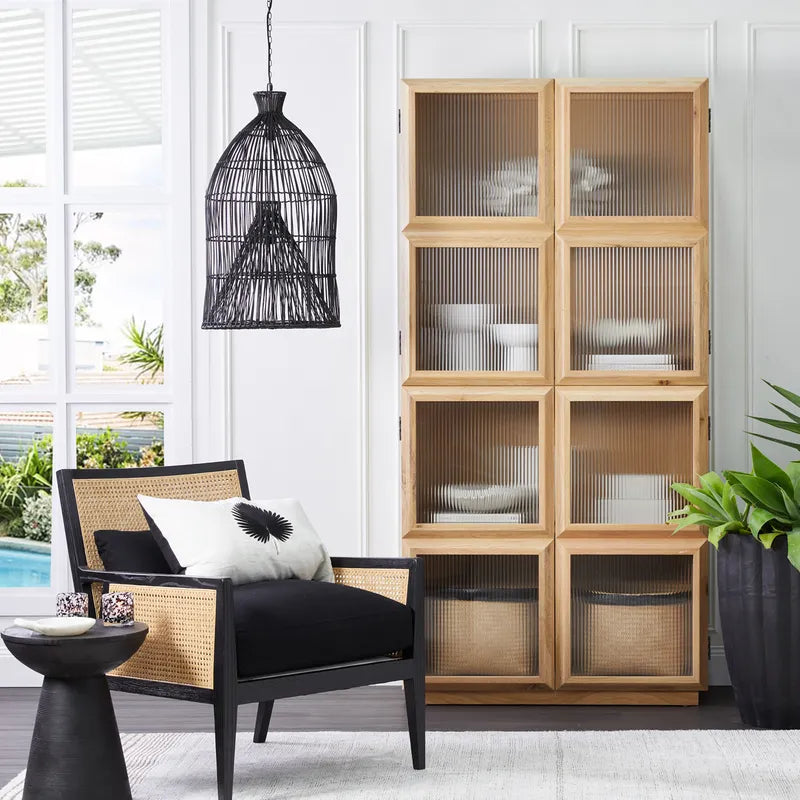 Kane Black Rattan Arm Chair