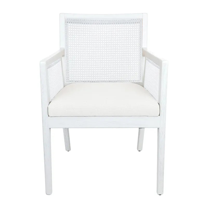 Kane White Rattan Carver Chair