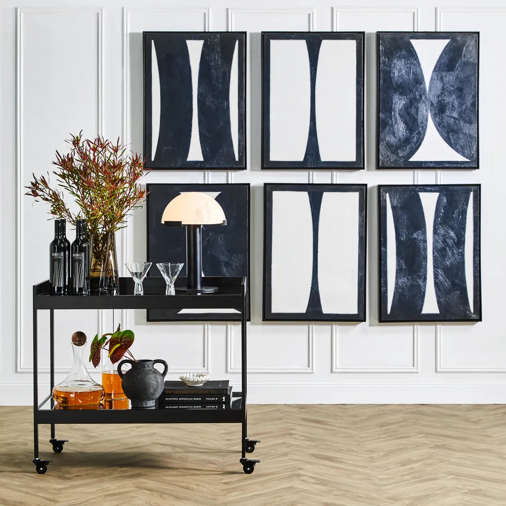 Fenton Drinks Trolley in Black