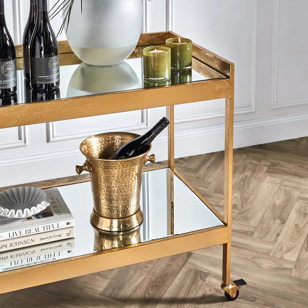 Fenton Drinks Trolley in Gold