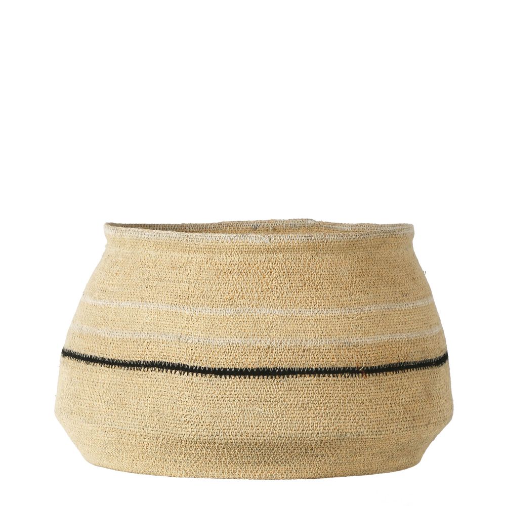 Hunch Wide Woven Basket in Natural