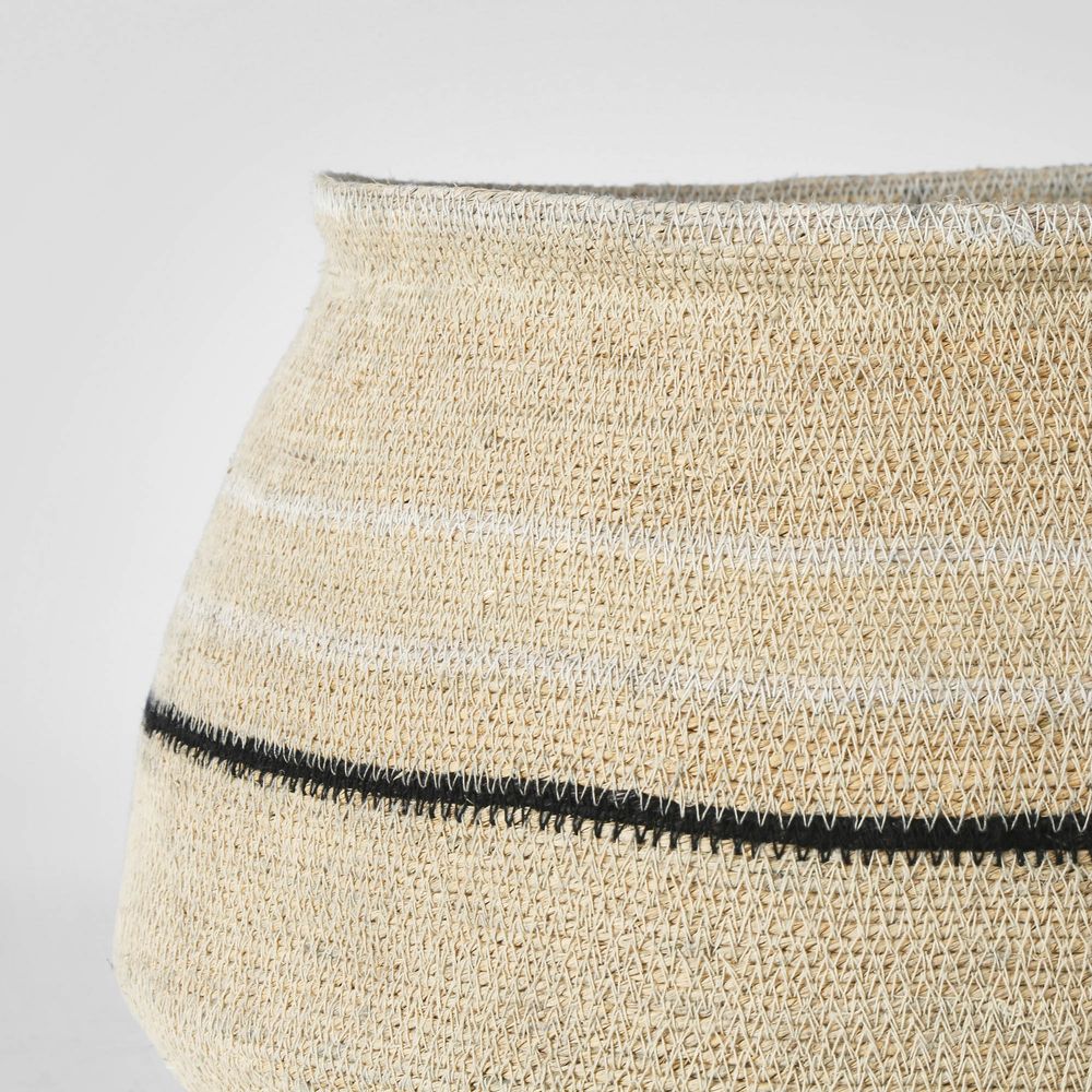 Hunch Wide Woven Basket in Natural