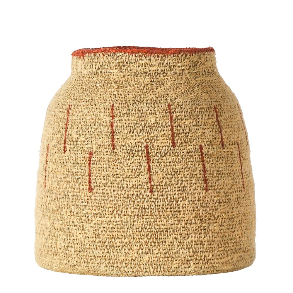 Halm Woven Basket In Natural