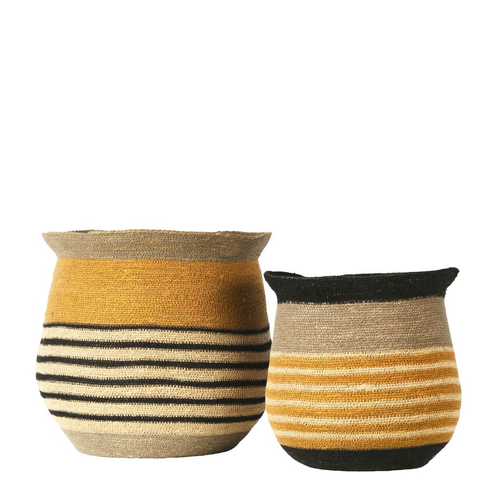 Sarte Woven Basket Set of 2 in Multi-Colour