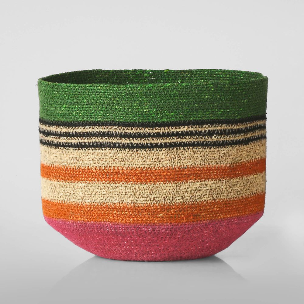 Argent Multi Woven Basket Set of 3 in Multi-Colour