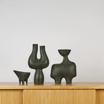 Moore Vase in Charcoal