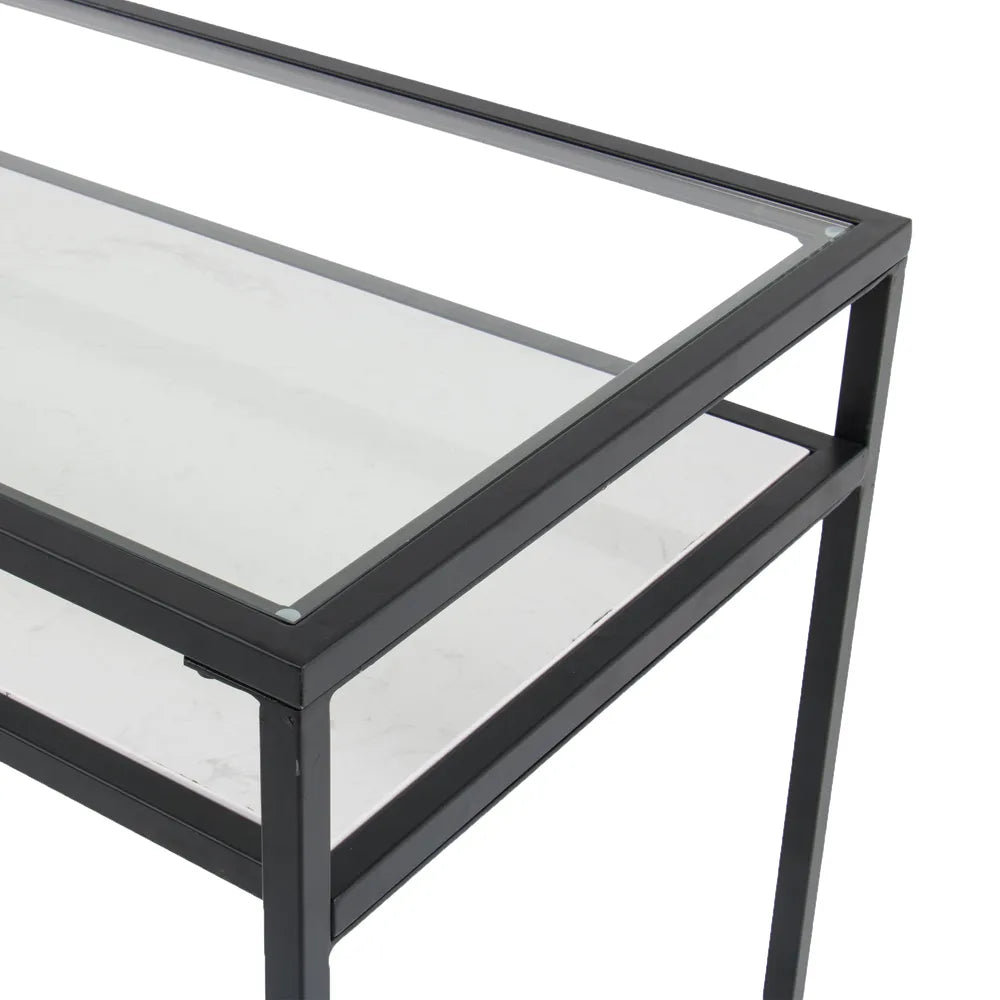 Denver Glass & Marble Desk/Console Table