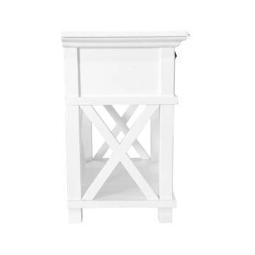 West Beach Bedside Table in White